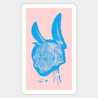 Skull Buns Blue Sticker